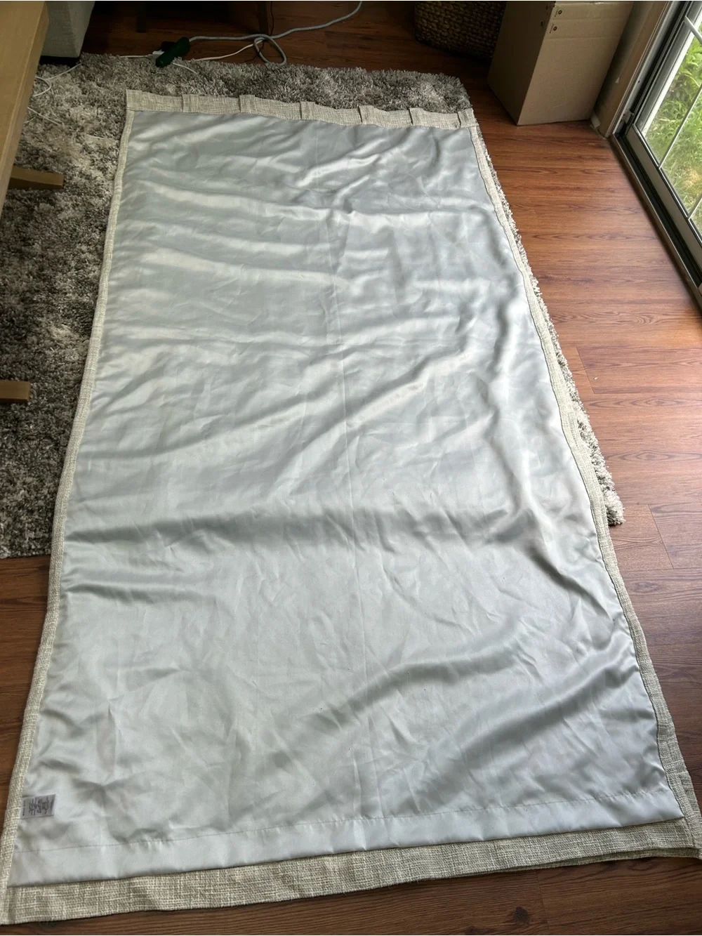 Set of West Elm Textured Blackout Curtains 100% cotton 48 in x 96 in